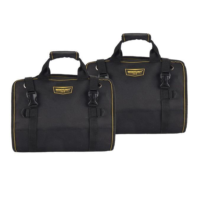 2Pcs 27 Large Tool Bag Roll Up Pouch Electrician Tools Storage Bags