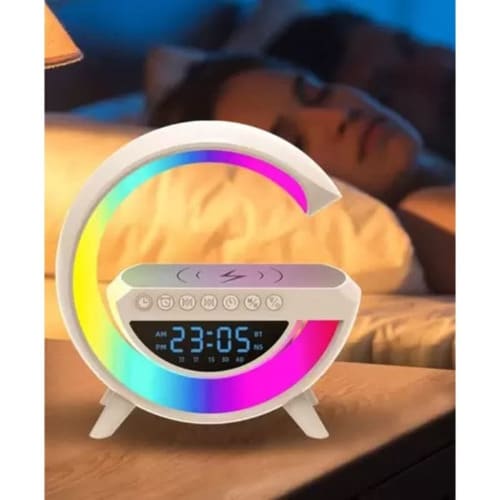 A&s Smart Led Wireless Charger With Bluetooth Speaker & Alarm Clock