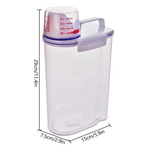Plastic Storage Food Container - 2L
