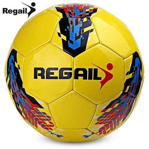Regail Size 5 PU Machine Sewn Soccer For Teenager Football Training Air Retention Professional Seamless Shoot