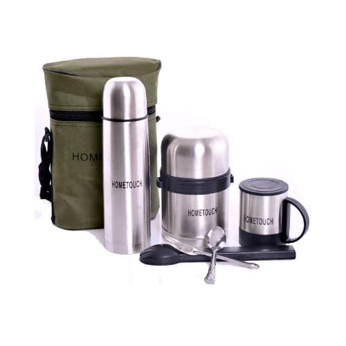 Stainless Steel Food Flask Set - 5 Pieces