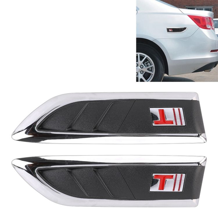 2 PCS Car Side Air Intake Flow Vent Fender Stickers