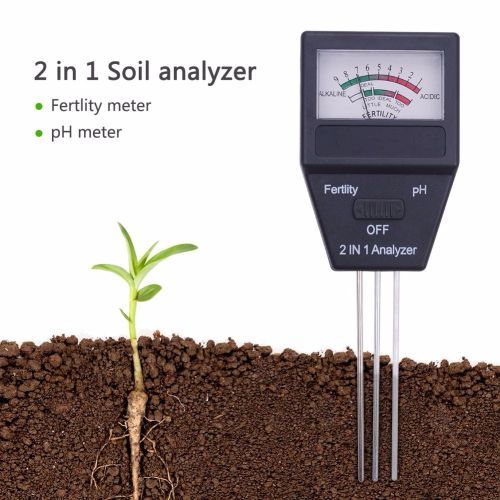 2 In 1 Soil Moisture Sensor Meter Plant Fertile PH Tester High Precision Soil Ph Test Equipment Indoor Outdoor Tool