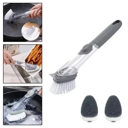 Dish Brush With Soap Dispenser