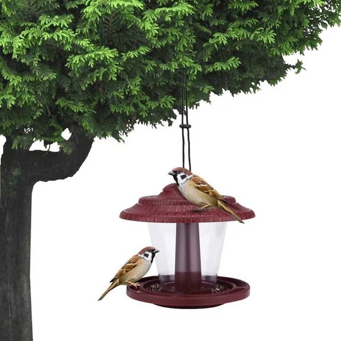 Outdoor Hanging Wild Bird Feeder, Plastic Hanging Outdoor