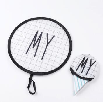 Design Pattern Ice Fan Decor Hand Cool Cream Nylon Cartoon Foldable Children Decorative Fans Gift For Party