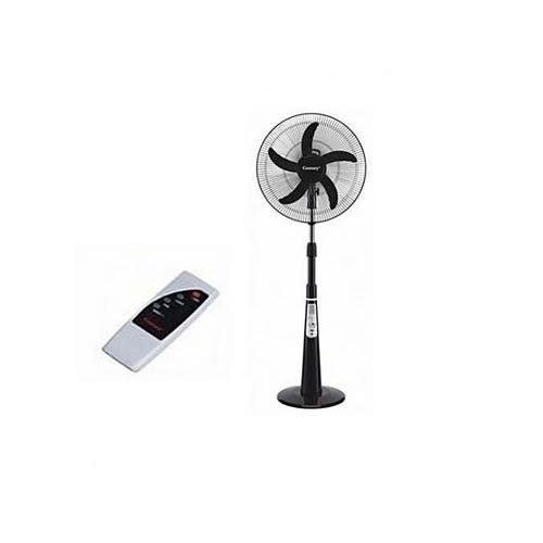16" Rechargeable Fan With Usb Port + Remote Control