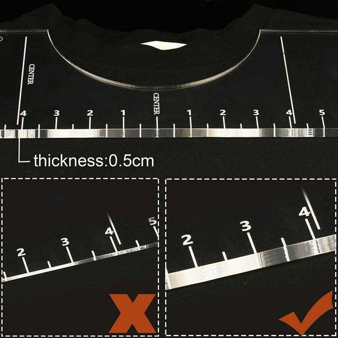 4x T-Shirt HTV  Alignment Ruler Tool  For  Cut ,CriCut