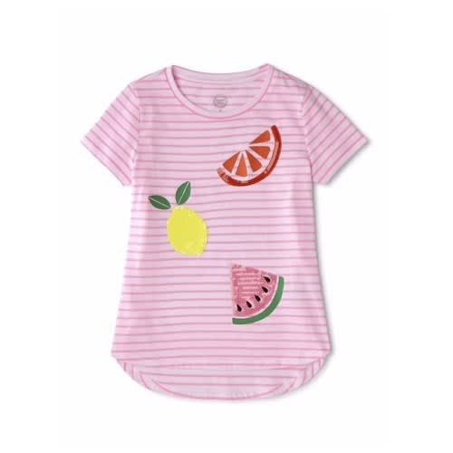 Girls Sequin 3D Embellished T-shirt