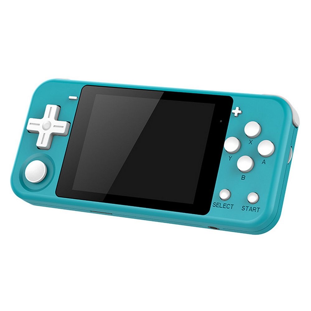 Powkiddy Q90 3.0 Inch IPS Screen Retro Joystick Handheld Game Console With 16GB Memory (Blue)
