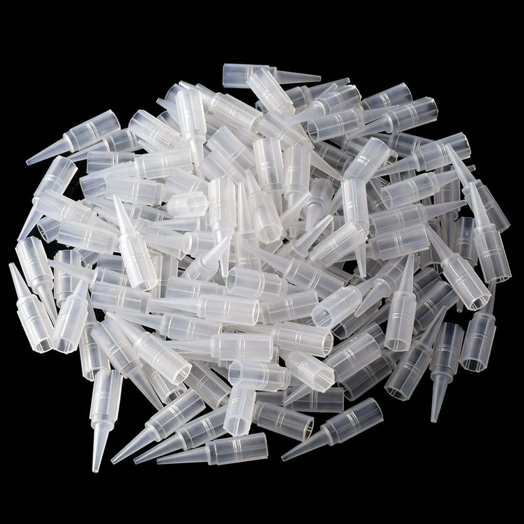 100x Tattoo Sterile Disposable Nozzle Tube Tip For  Gun Machine