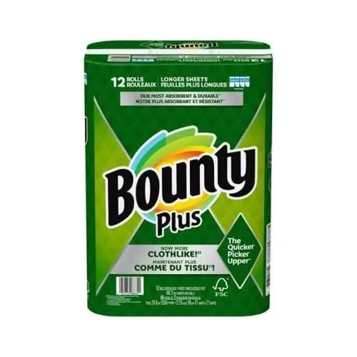 Plus Kitchen Roll Tissues - 12 Rolls