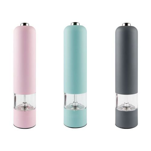 Electric Salt Or Pepper Mill With Batteries Included