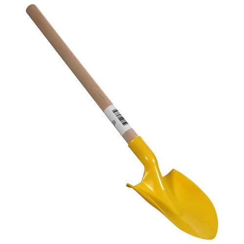 Kids Colored Shovels With Wooden Handles For Beach Sand - Yellow