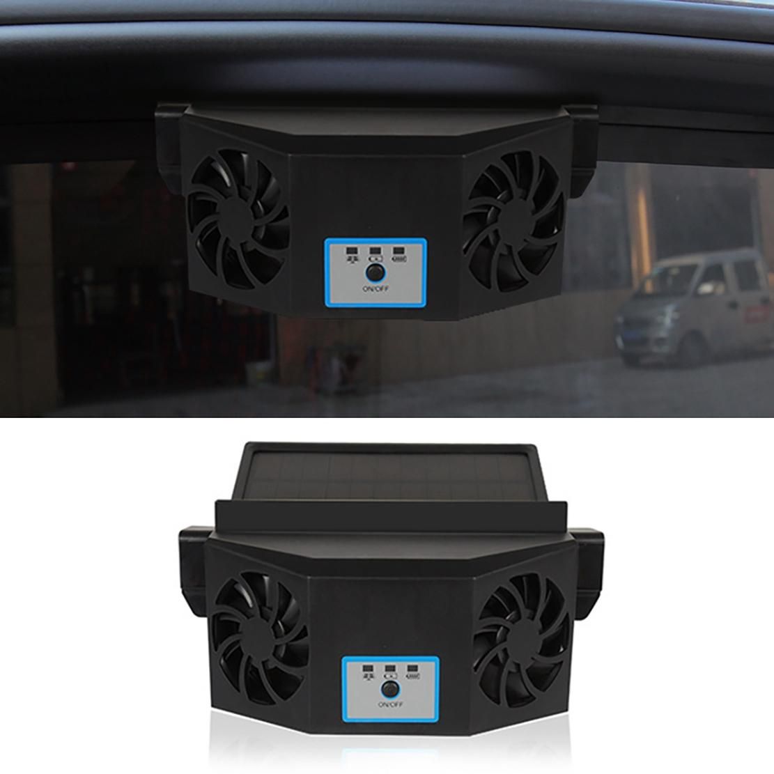 Portable Air Purifiers Solar Powered Car Fan Auto Air Vent