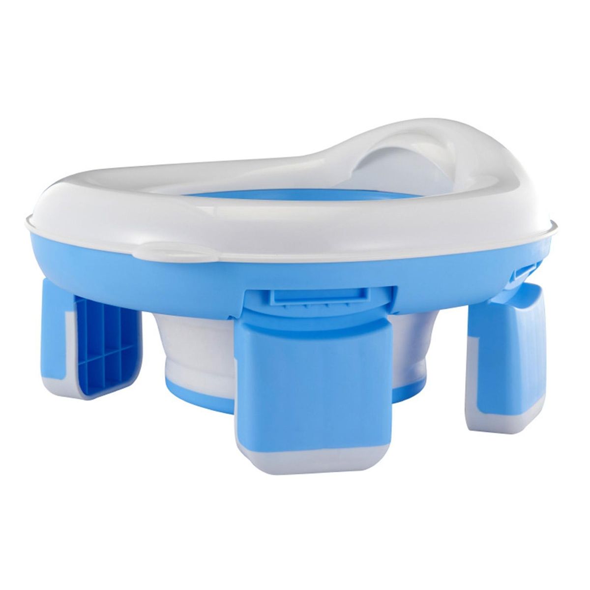 Portable Travel Potty Travel Buddy Foldable Baby Toilet for Outdoor Blue