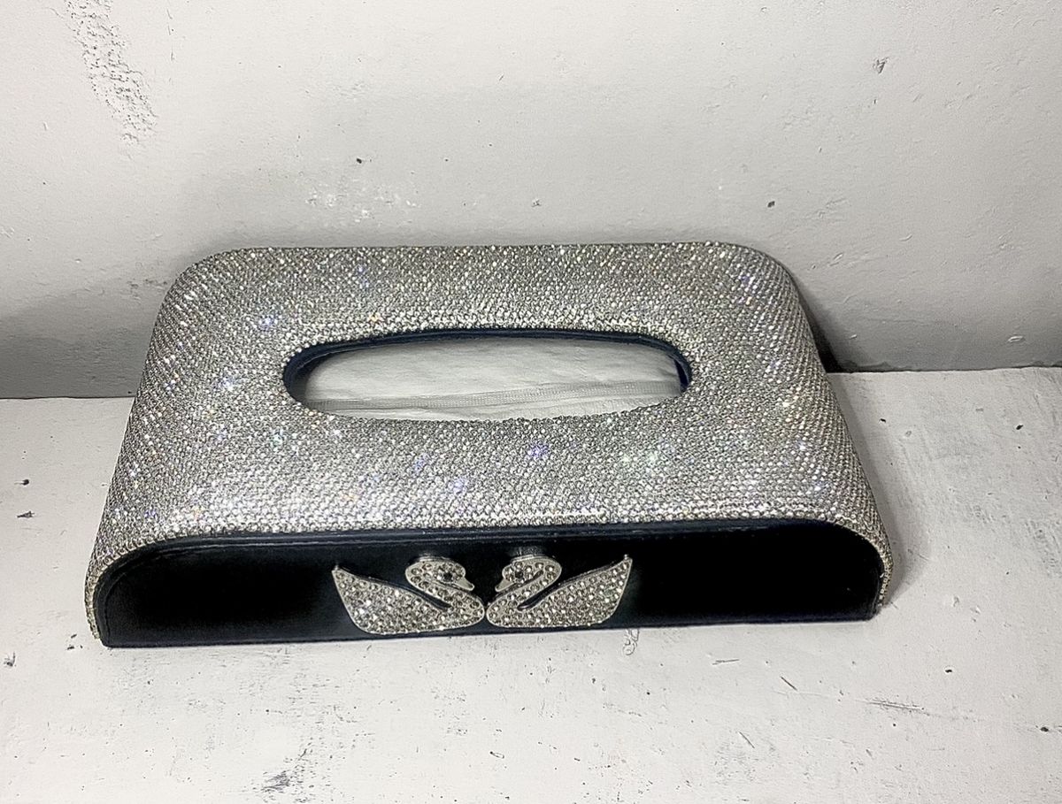 Luxury Tissue Box For Car/offices/homes Silver