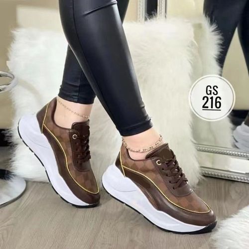 High Heel Wedge Sneakers For Women