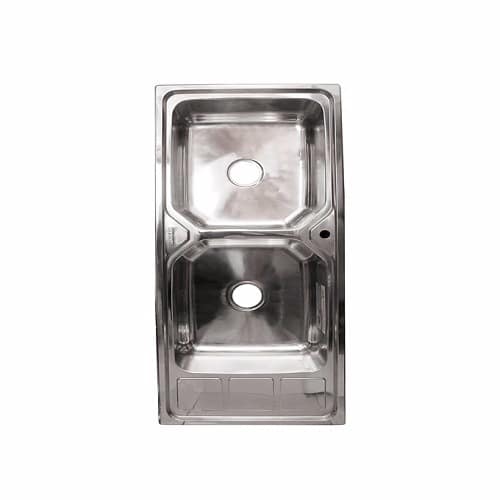 Two Bowl With One Side Tray Kitchen Sink