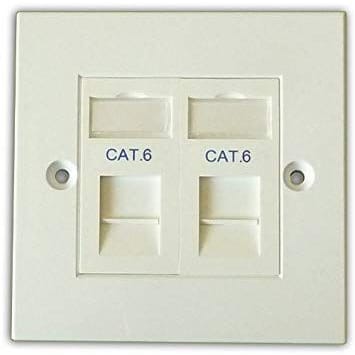 Wall Socket Plate/Network Ethernet LAN Cat5 Outlet - Rj45 Panel X8 5r9u