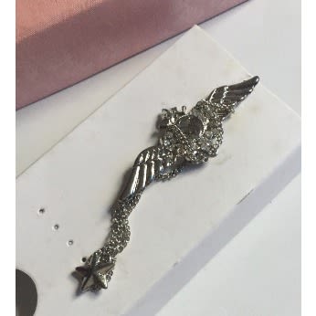 Men's Star Inspired Steel Pin Brooches Badge