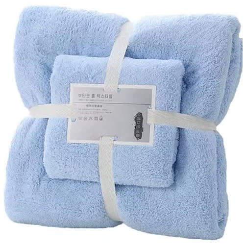 Bathroom Towel Set - Blue