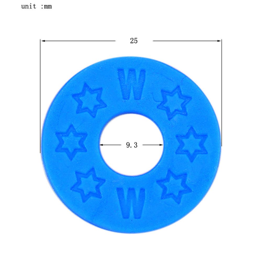 10x Guitar Strap Block Rubber Safety Strap Locking Washer Gasket Red