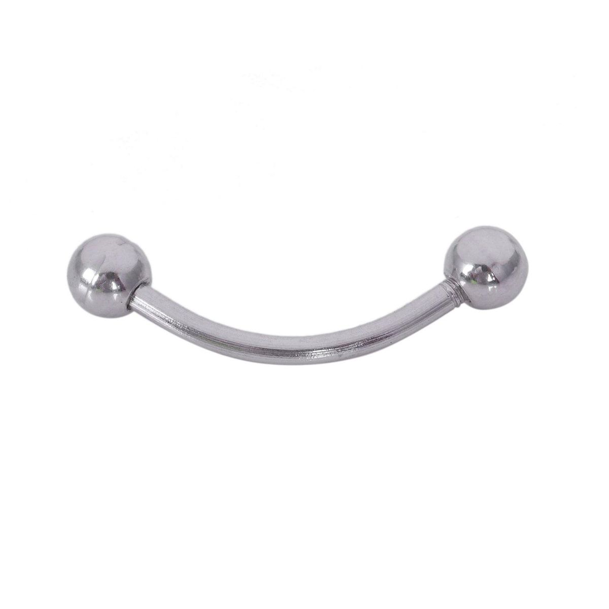Stainless steel Curve Bent Barbell Plain Eyebrow Ring Body