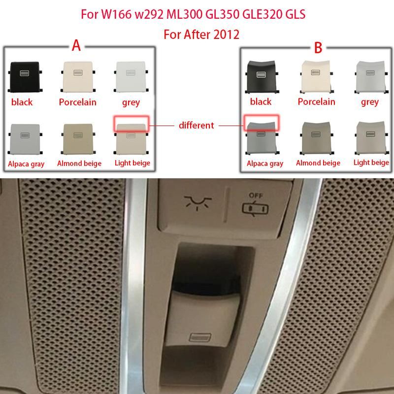 Car Sunroof Window Switch Button Cover Plastic for Mercedes-Benz W166 W292 ML300 GL350 GLE320 GLS
