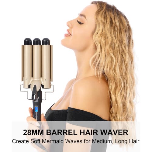 Hair Curler With 3 Barrel