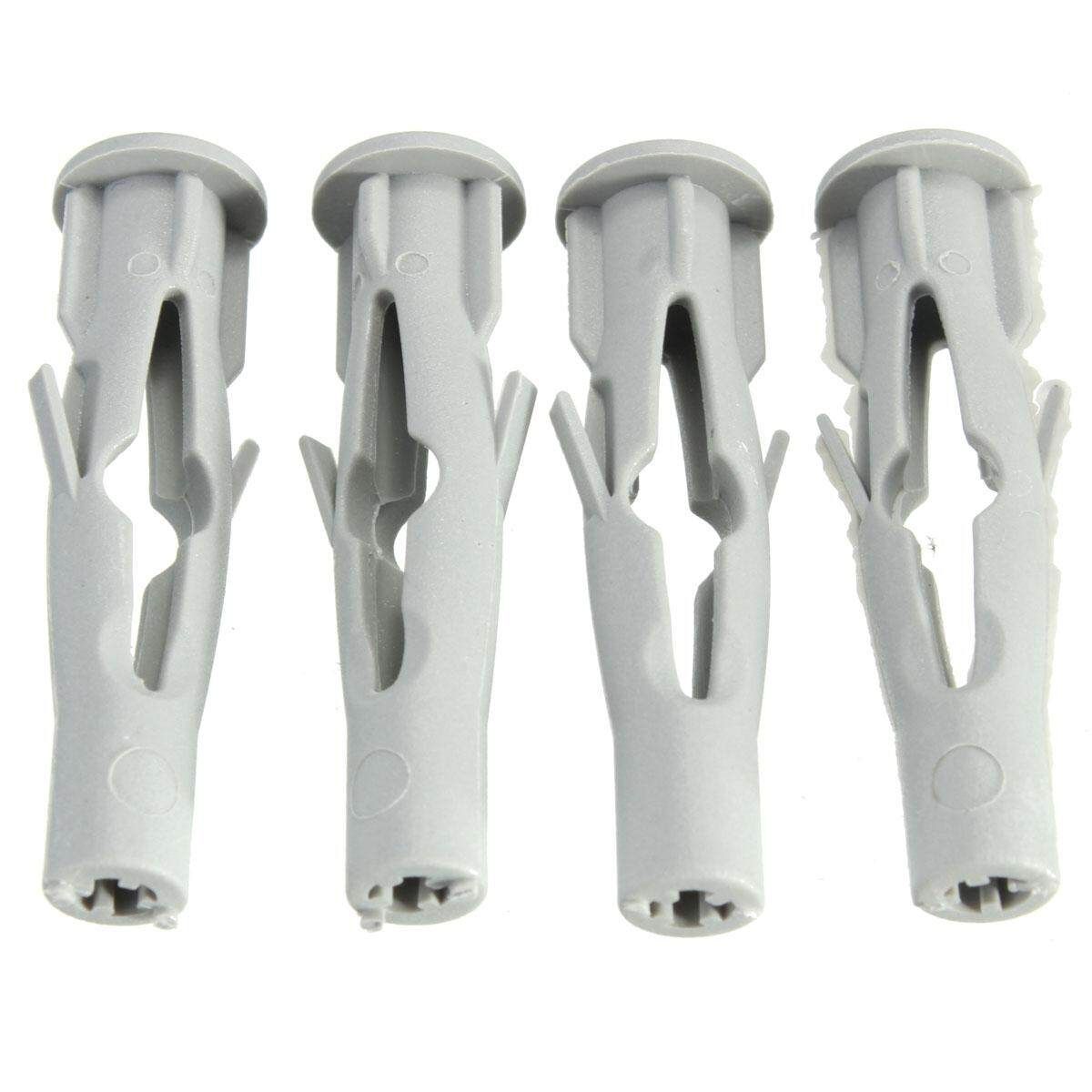 100Pcs Nylon Plasterboard Drywall Wall Plug For Window Door Frame Concrete M6x35