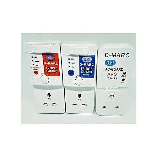 Tv Guard + Fridge Guard + Ac Guard - 13/15amps Surge Protector