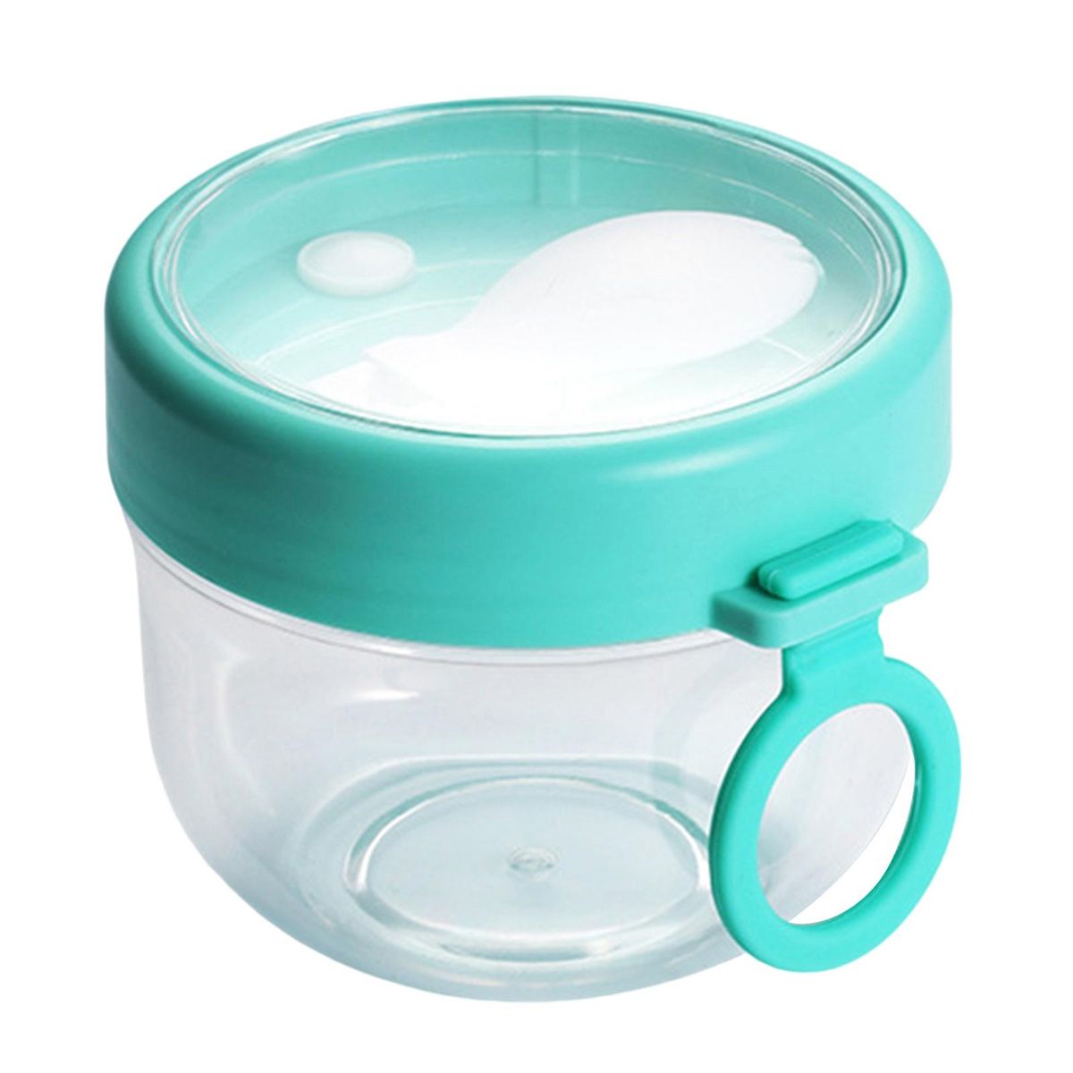 Breakfast Cup Plastic Yogurt Jars Breakfast Soy Milk Cup Cyan