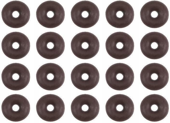 20 pcs Fluoride rubber O-rings 4 mm OD 1 mm ID 1.5 mm width metric FKM gasket