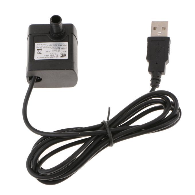 Plastic USB Plug 100L/h Submersible Solar Water Pump Motor DC 5V