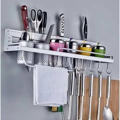 Hanging Kitchen Utensils And Spices Rack