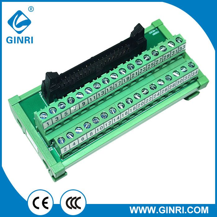 Block Module,IDC 34-pin Inter MIL Connector-Teminal TB