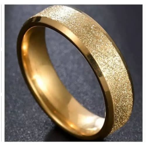 Gold Titanium Steel Ring
