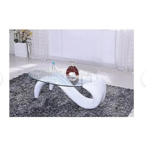 Newly Designed Oval Center Table- White