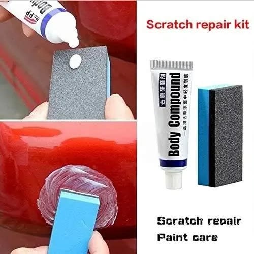 Car Body Compound Scratch Repair Wax + Sponge Brush