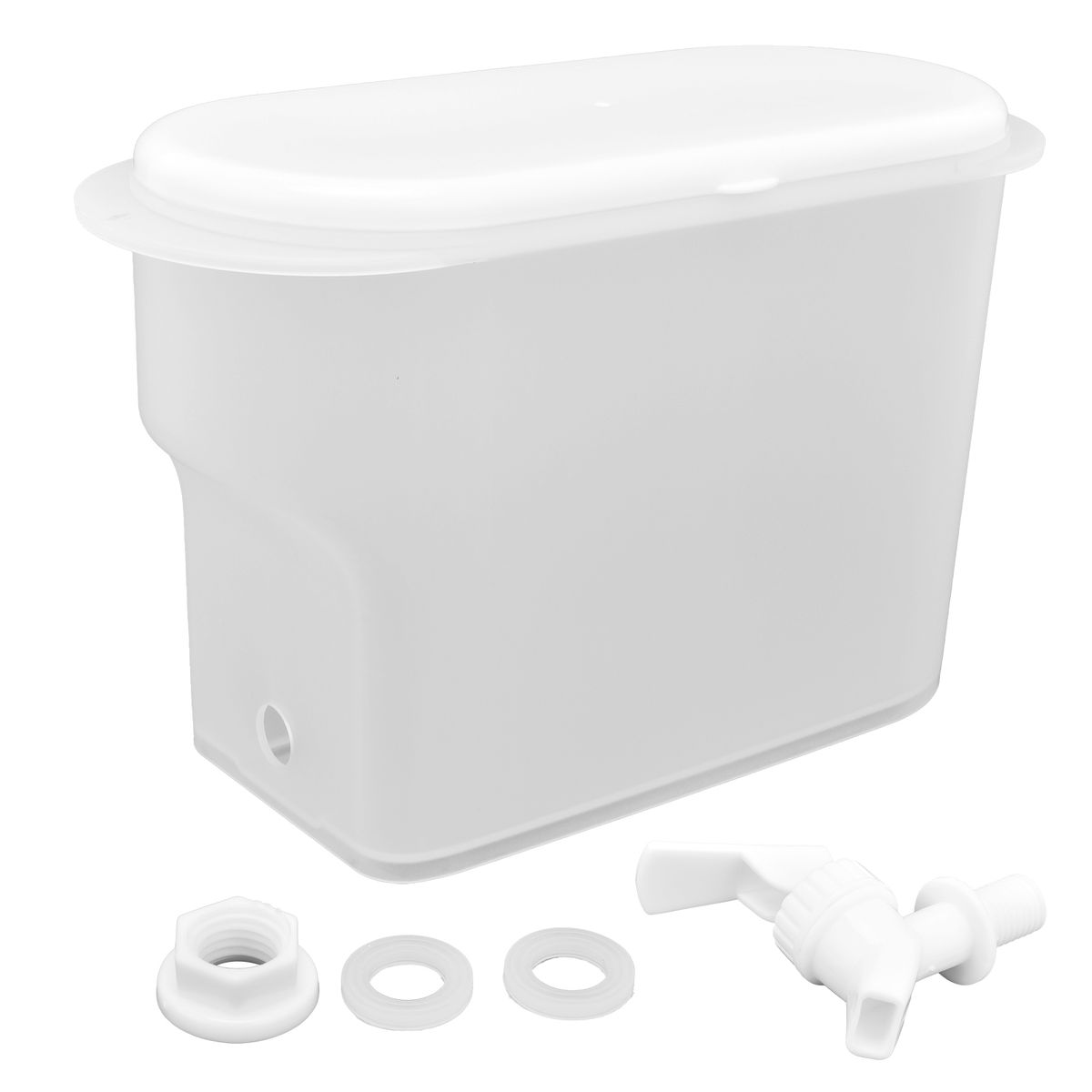 3.5L Water Container White Household Durable Large Capacity