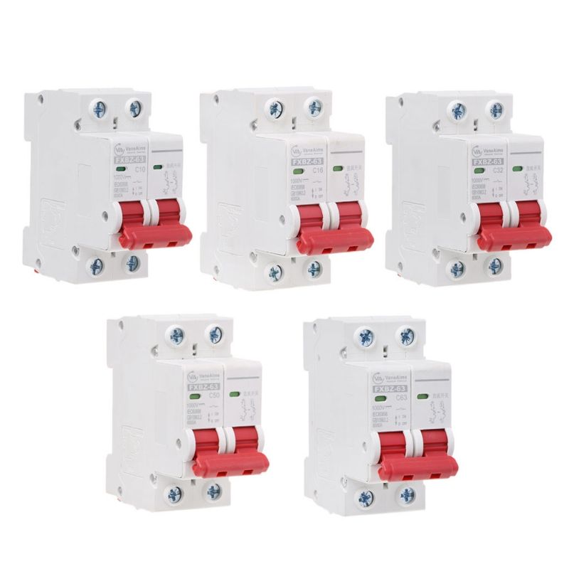 50A 2P Breaker 10A DC Solar 32A 63A Mini 1000V 16A Circuit