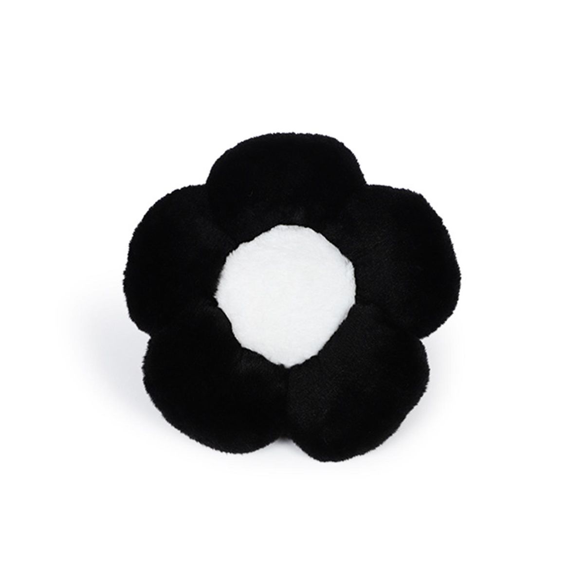 Elastic Band Neck Massage Cushion Floral Comfort Car for Travel Black