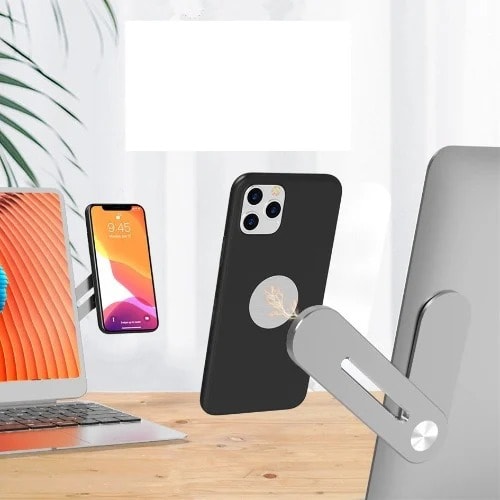 Magnetic Metal Smart Phone Holder For Laptops