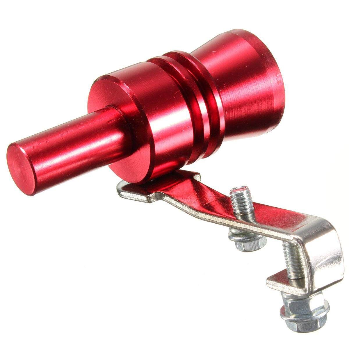 2pcs XL Size Exhaust Turbo Pipe Sound Muffler Bov Blow Off Valve Red BOV New