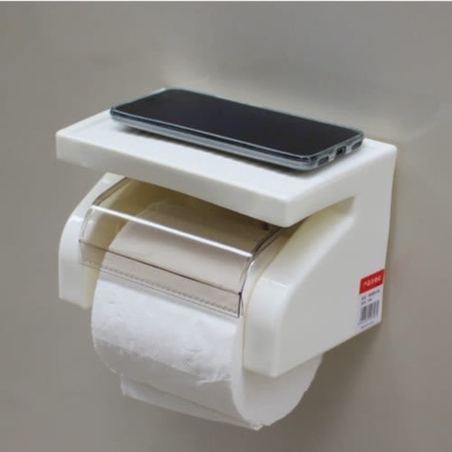Stick On Toilet Roll Holder