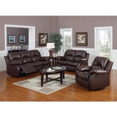 Harvey 6-Seater Recliner Sofa - Brown