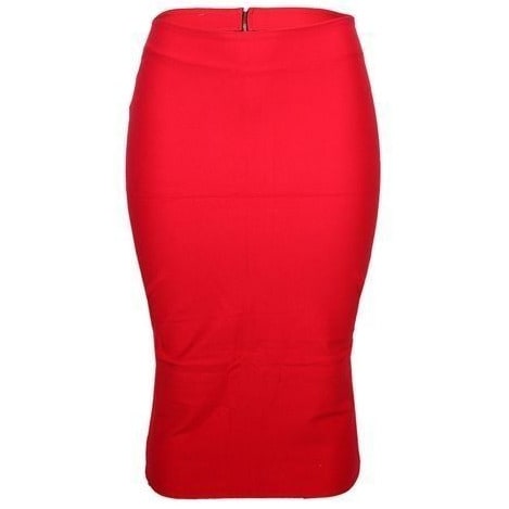 Women's High Waist Skirts - Red