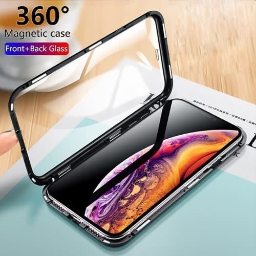 Magnetic Full Case For Iphone 12 Pro Max - Black