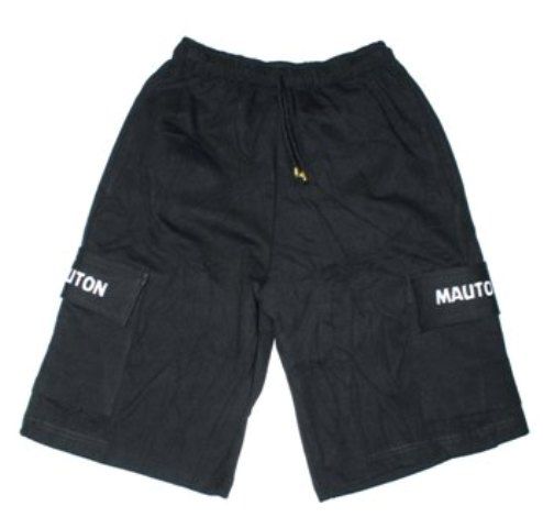 MEN'S CRESTED COMBAT/CARGO SHORTS- BLACK